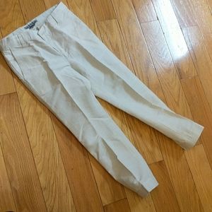Bonpoint cream/taupe cotton/linen pants